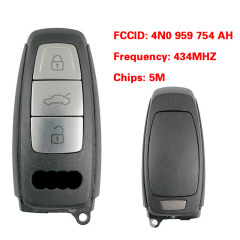 CN008194  MLB Original 3 Button 434MHZ 5M Chip for Audi A8 2017-2021 Smart Key Remote Control  FCC ID 4N0 959 754 AH Keyless Go