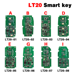 KH050  LT20-01/02/03/04/05/07/08 Smart Key PCB 8A+4D Adjustable Frequency For Toyota For Lexus Support K518  K518ISE  KH100+