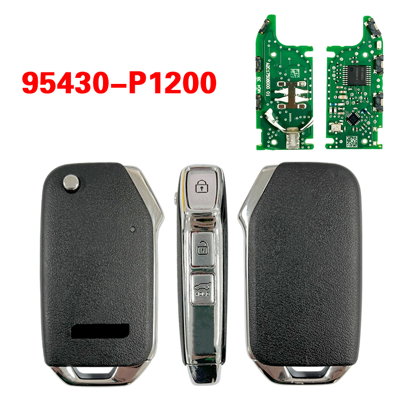 CN051224 For KIA 2022 Genuine Flip Remote Key 3 Buttons 433MHz 95430-P1200