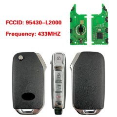 CN051228   2021-2022 Kia K5 / 3+1-Button Flip Key / PN: 95430-L2000 / CQOTD00660 (DL3) (OEM)