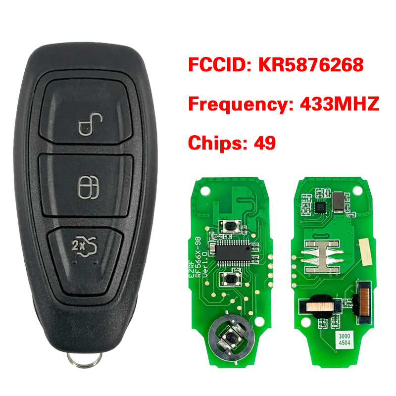 CN018056 ORIGINAL Smart Key for Ford Frequency 434MHz Transponder PCF 7953 KR5876268