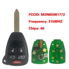 CN086056 Suitable for 2005-2007  Jeep 4-button remote control key FCC ID: M3N65981772 315MHZ 46chip