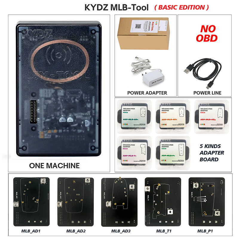 CNP189  2024 KYDZ MLB Tool Key Programmer for VW Audi Porsche Lamborghini B-entley Calculate MLB Data Generate Dealer Key with 3 Tokens for Calculatio