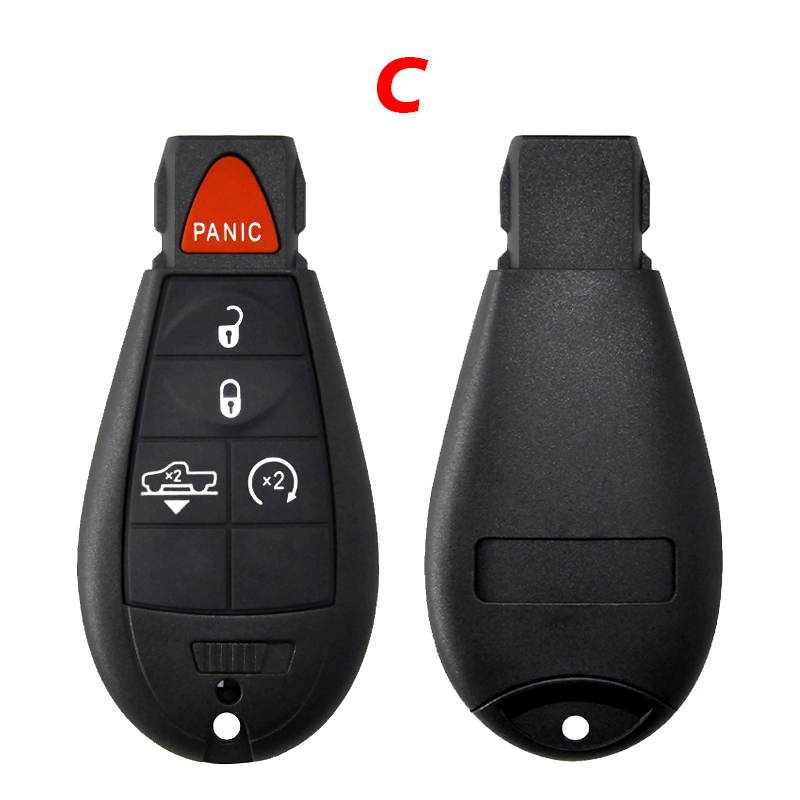 CN087061 3/4/5 Buttons GQ4-53T Remote Car Key 4 Buttons 433MHz PCF7961A Chip for Dodge RAM 1500 2500 3500 4500 2013-2018