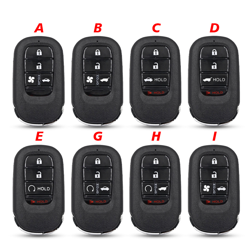 CS003057 4/5 Buttons Replacement Upgraded car remote shell For Honda New XRV CRV HRV FIT ZRV