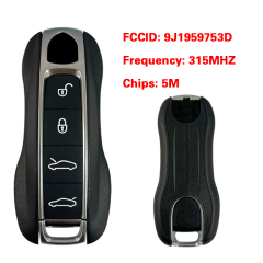CN005030 OEM 4 Buttons Auto Smart Remote Car Key For Porsche Remote/ Frequency : 315MHZ / 5M Chips / FCC ID: 9J1959753D / Keyless GO