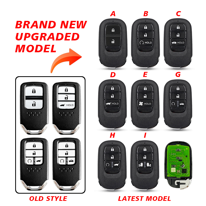 CS003056 2/3/4 Buttons Replacement Upgraded car remote shell For Honda New XRV CRV HRV FIT ZRV