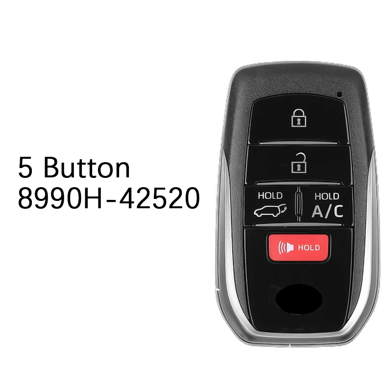 CN007323  2023 Toyota bZ4X Smart Remote Key 5 Button 8990H-42520 HYQ14FBX