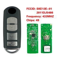 CN026017 For Mazda Smart key 4 Button 434MHz Mitsubishi system SKE13E-02