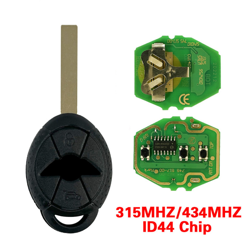 CN006013 3 Button EWS Car Remote Key 315MHz With ID44 Chip Fit for Bmw Old Mini Cooper EWS S R50 R53 2005-2007 FCC ID LX8 FZV