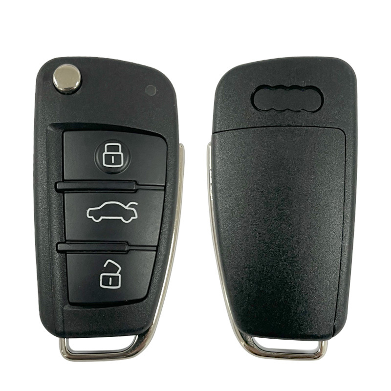 CS008043   FLIP Remote Key sHELL 3 Buttons For Audi A1 Q3 Remote Replcement Shell Housing