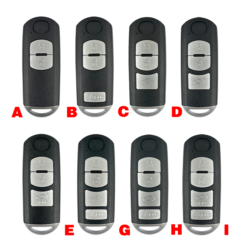 CS026009 1pcslot High Quality 3 Buttons Remote Key Case Shell Blank Cover Car Key Fit For Mazda 3 6 CX-5 With Mazda logo