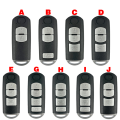 CS026009 1pcslot High Quality 3 Buttons Remote Key Case Shell Blank Cover Car Key Fit For Mazda 3 6 CX-5 With Mazda logo