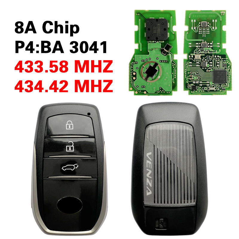 CN007353 Suitable for 3-button SUV original 433.58/434.42MHZ 8A chip ...