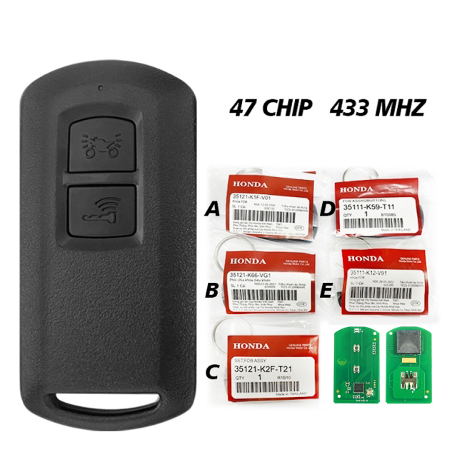 MK0027 For HONDA Motor FCC K1F K66 K2F K59 K2C K12 Keyless