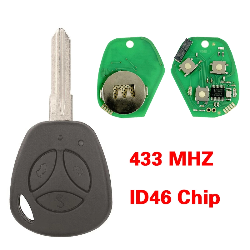 CN041001 Remote Car Key Alarm 433MHz ID46 Chip For Lada Priora Sedan ...
