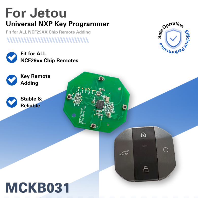MCKB031 NXP KILLER Adapter For JETOUR Traveller Free Shanhai T1 Shanhai T2 47 Chip NCF29AxX 433 MHz FSK