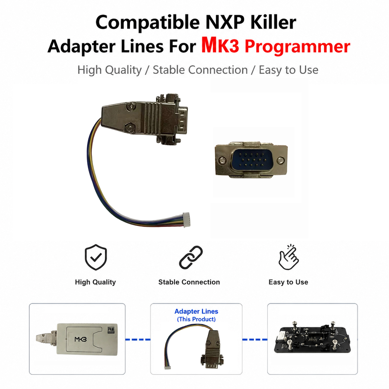 CNP029-B Compatible NXP Killer Adapter Lines For MK3 Programmer