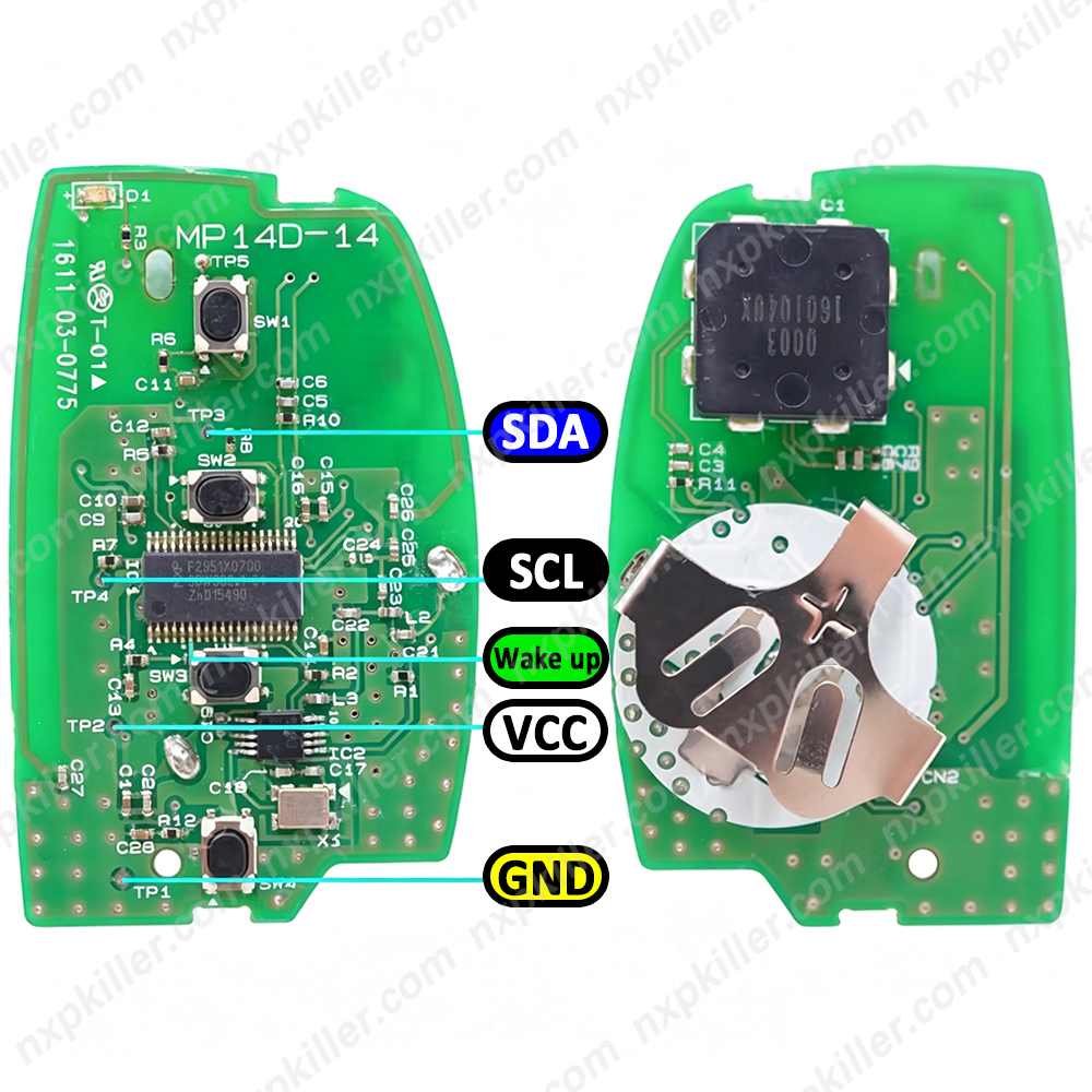 MCKB029 NXP KILLER Adapter For Hyundai Ioniq Tucson 2019+ 95440-G2000 95440-D3100 95440-D3110 95440-G2500 95440-D3510 95440-D7100 / 47 Chip 434Mhz