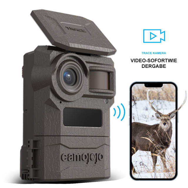 Camojojo Trace ist die beste mobile Wildkamera zum Senden von Videos