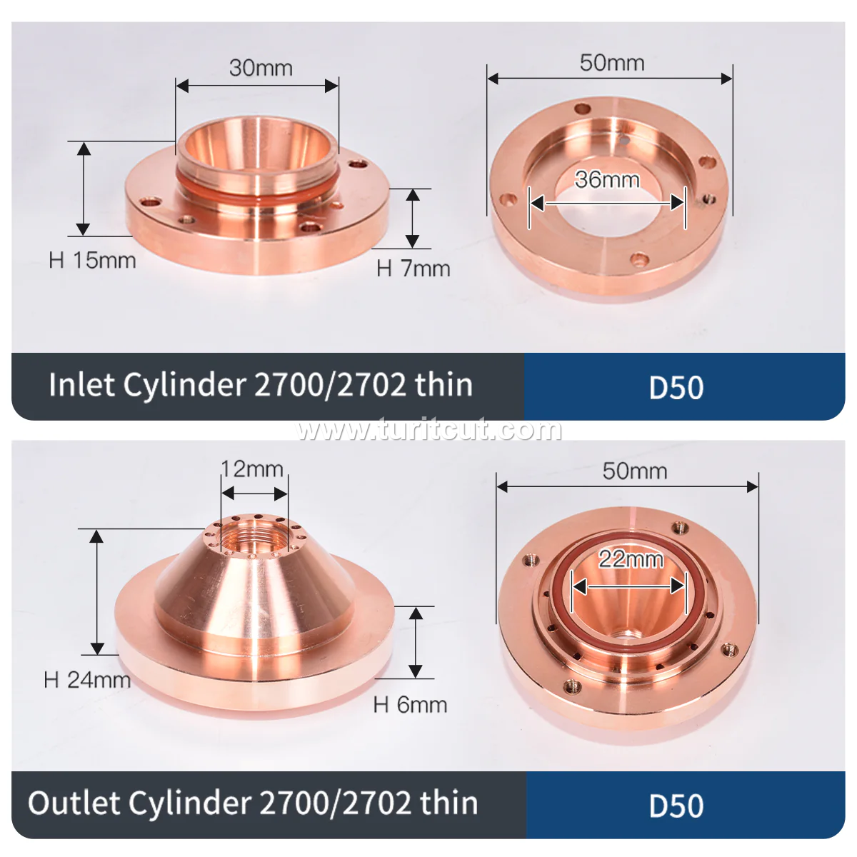 Laser Ceramic Insulating Ring 3501/3502 Slant Hole 2700/2702