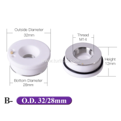Laser Ceramic KT B2 CON 28/32mm Precitec/Raytools Cutting Head Nozzle Holder Part