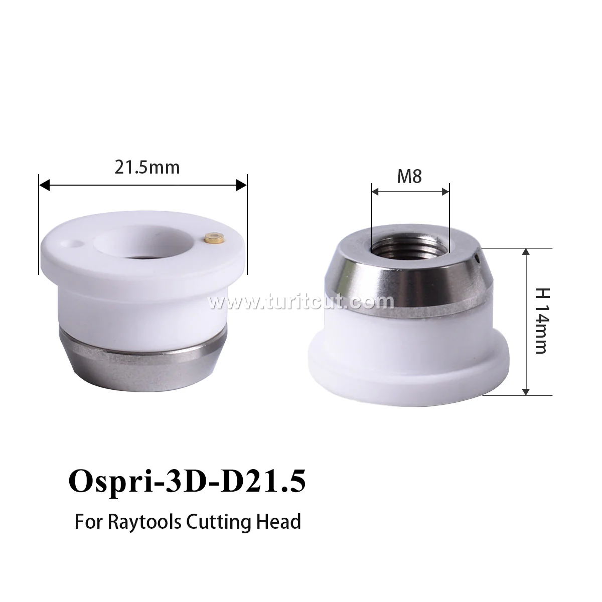 Laser Ceramic Ring OSPRI Dia.17.8mm 21.4/41mm Welding Nozzle Holder Part