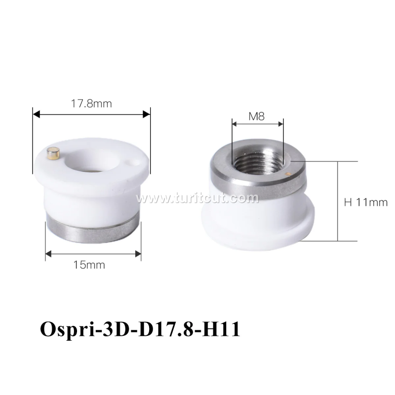 Laser Ceramic Ring OSPRI Dia.17.8mm 21.4/41mm Welding Nozzle Holder Part