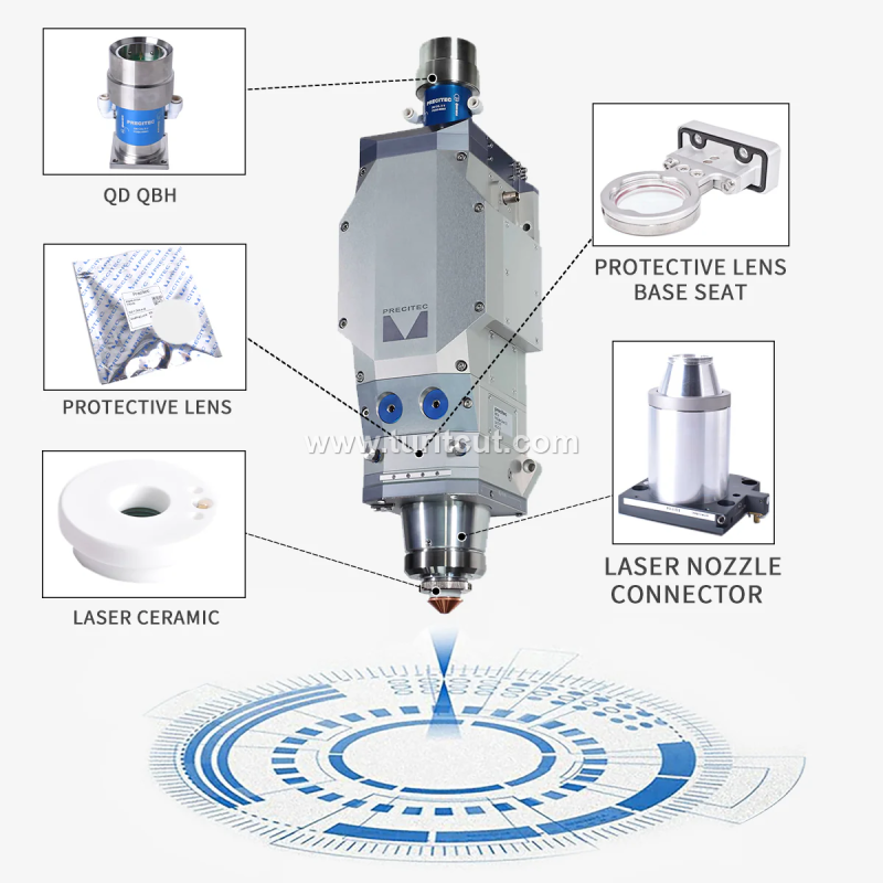 Precitec Original D28 KTX KT-XB M5 M6 Laser Ceramic Ring for Laser Cutting Head