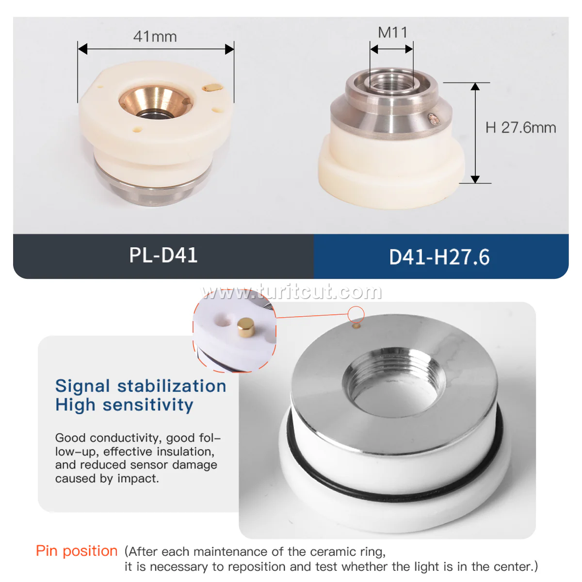 Laser Ceramic For Cutting Head Nozzle Connection Rings Parts
