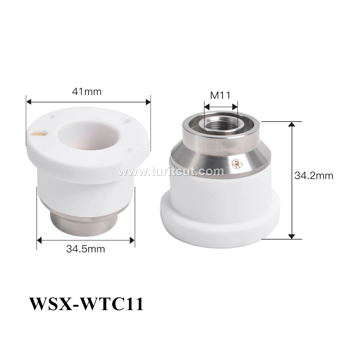 ND18 Nozzles Holder WTC08 Laser Ceramic Ring O.D.31mm WSX WTC04 Sensor