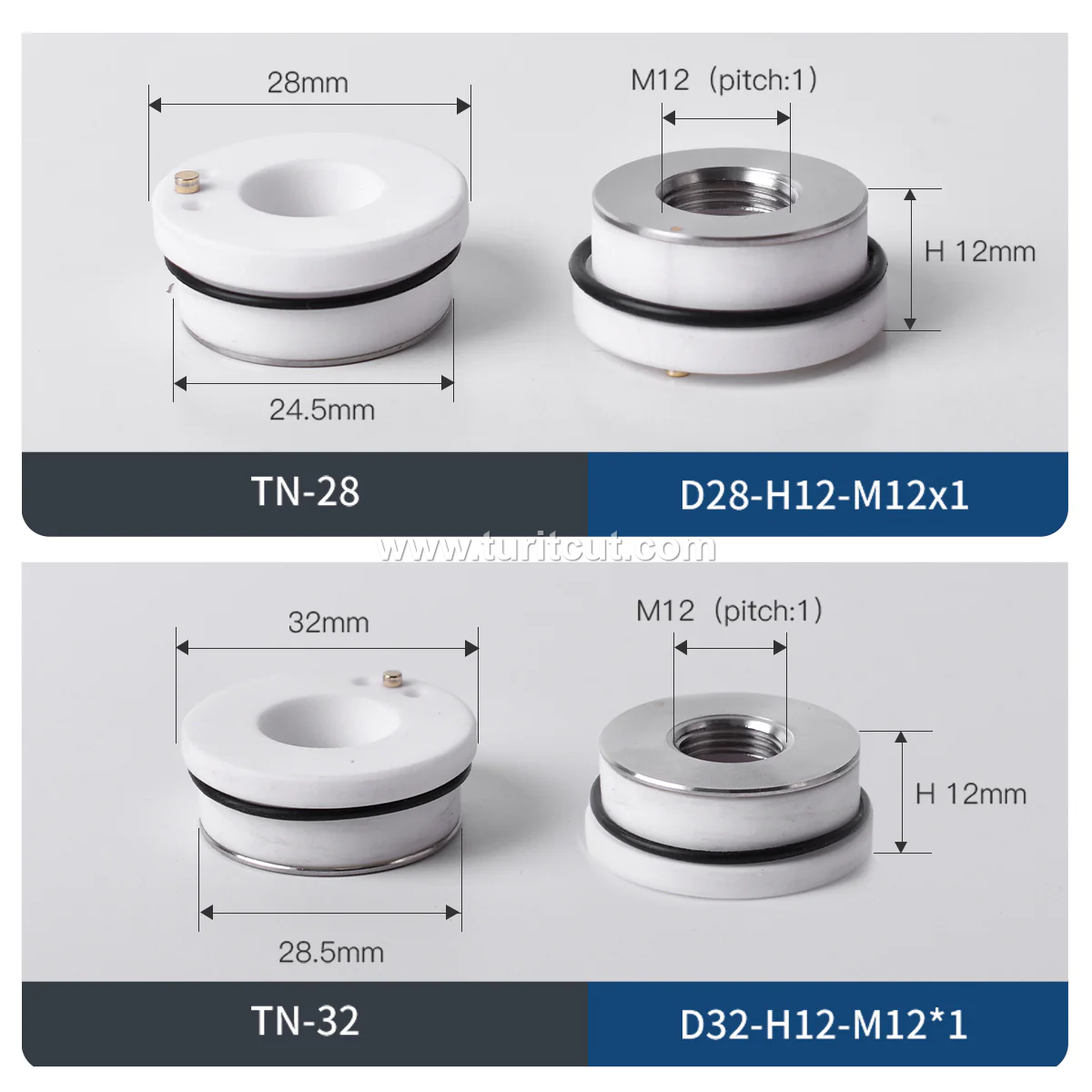 Laser Ceramic For Cutting Head Nozzle Connection Rings Parts