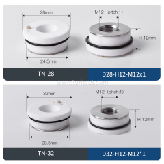 Laser Ceramic For Cutting Head Nozzle Connection Rings Parts