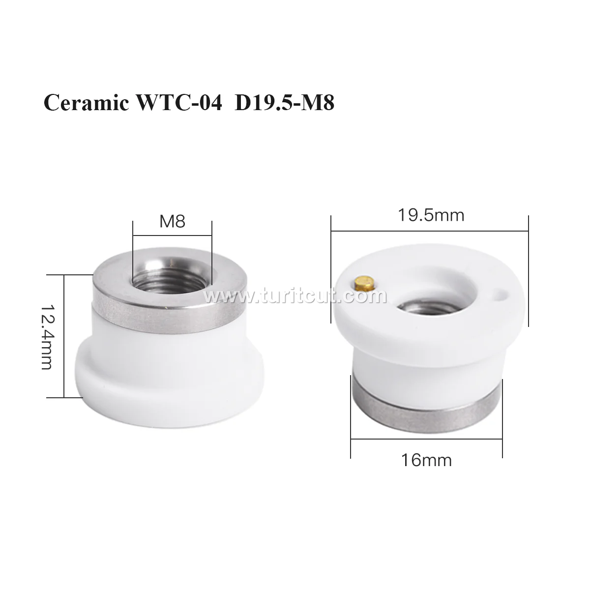 Original Laser Ceramic Ring WTC-08 D31-M11 Nozzles Holder 28mm Cutting Nozzle