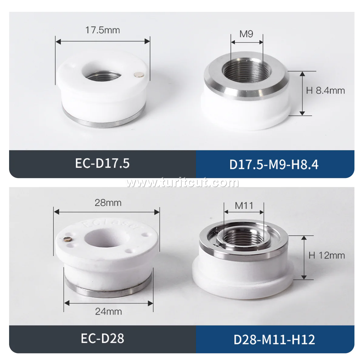 Laser Ceramic For Cutting Head Nozzle Connection Rings Parts