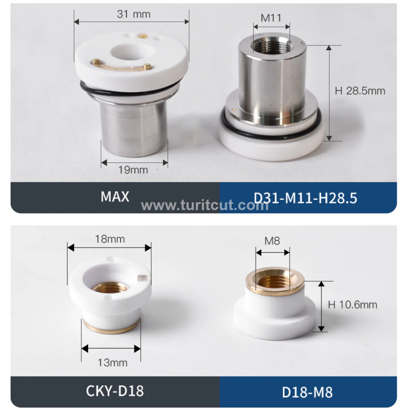 Laser Ceramic For Cutting Head Nozzle Connection Rings Parts
