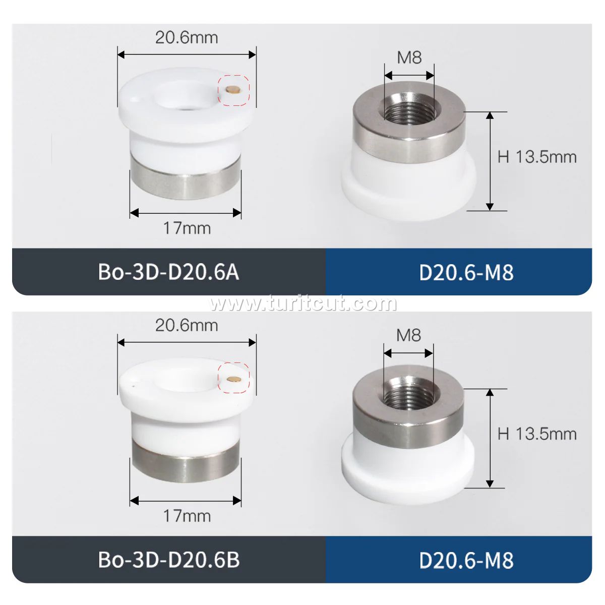 Laser Ceramic For Cutting Head Nozzle Connection Rings Parts
