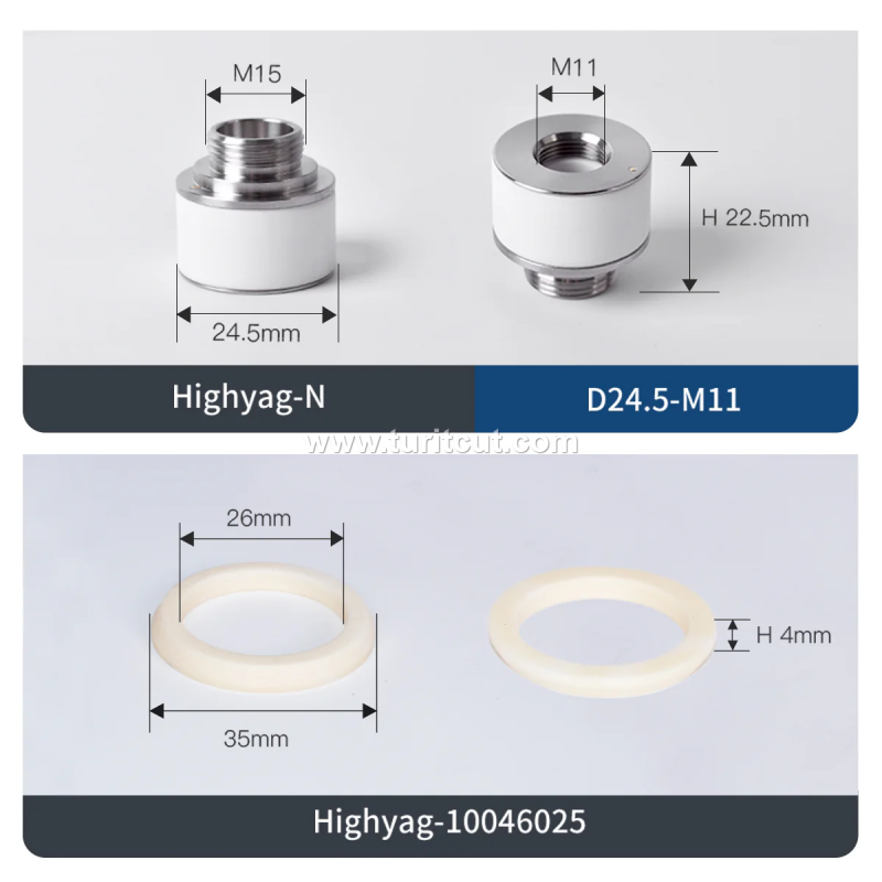 Laser Ceramic Ring IPG Highyag HAN-3D HG for Fiber Laser Head