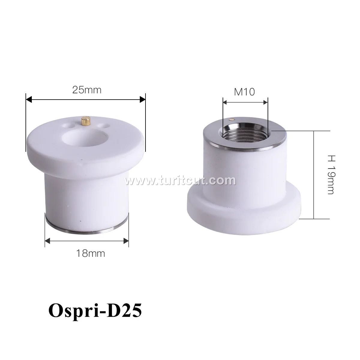 Laser Ceramic Ring OSPRI Dia.17.8mm 21.4/41mm Welding Nozzle Holder Part
