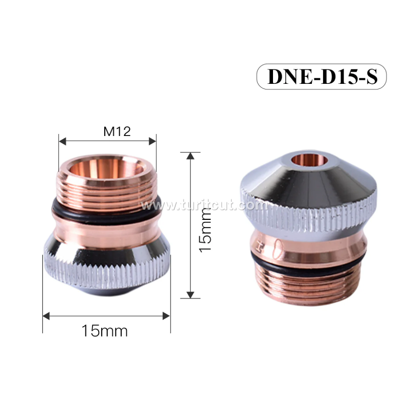 Small Laser Nozzle D15 D17 Fiber Spare Parts High Quality Copper Nozzles
