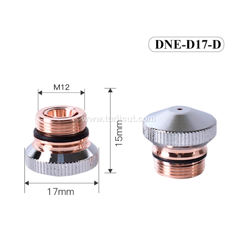 Small Laser Nozzle D15 D17 Fiber Spare Parts High Quality Copper Nozzles