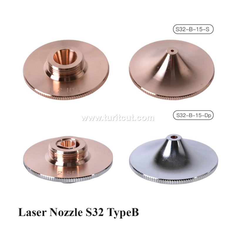 OEM Fiber Laser Nozzles D32mm Raytools WSX Precitec Chrome Plated Cutting Nozzle