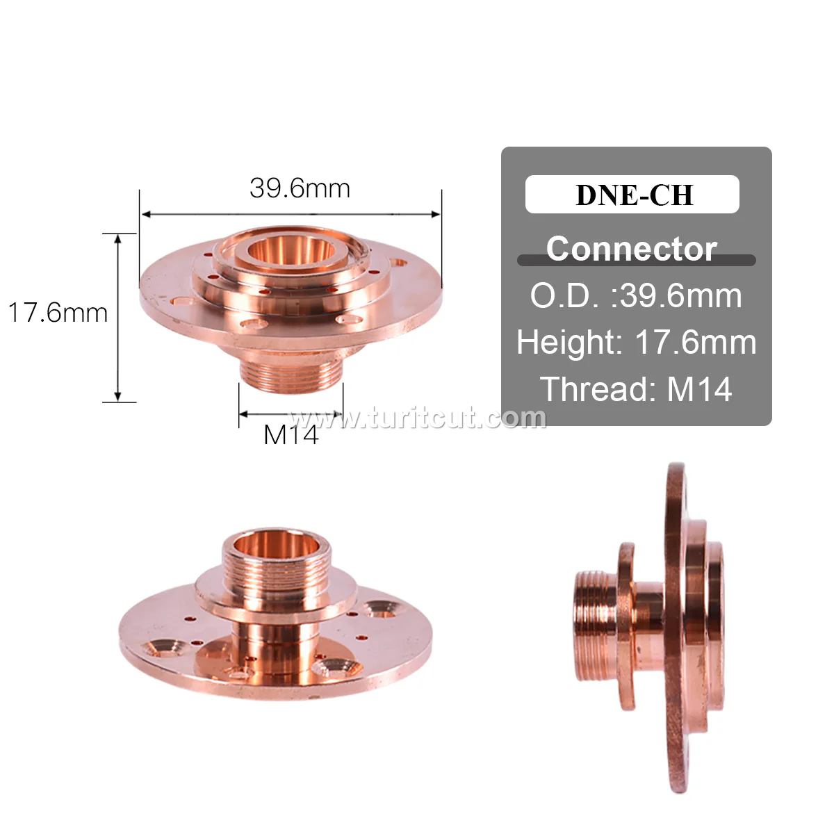 28mm M14 H22 Laser Nozzle & Connection Seat Nozzles For Laser Cutting Machine