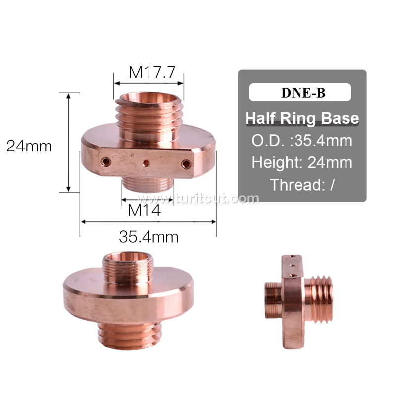 28mm M14 H22 Laser Nozzle & Connection Seat Nozzles For Laser Cutting Machine