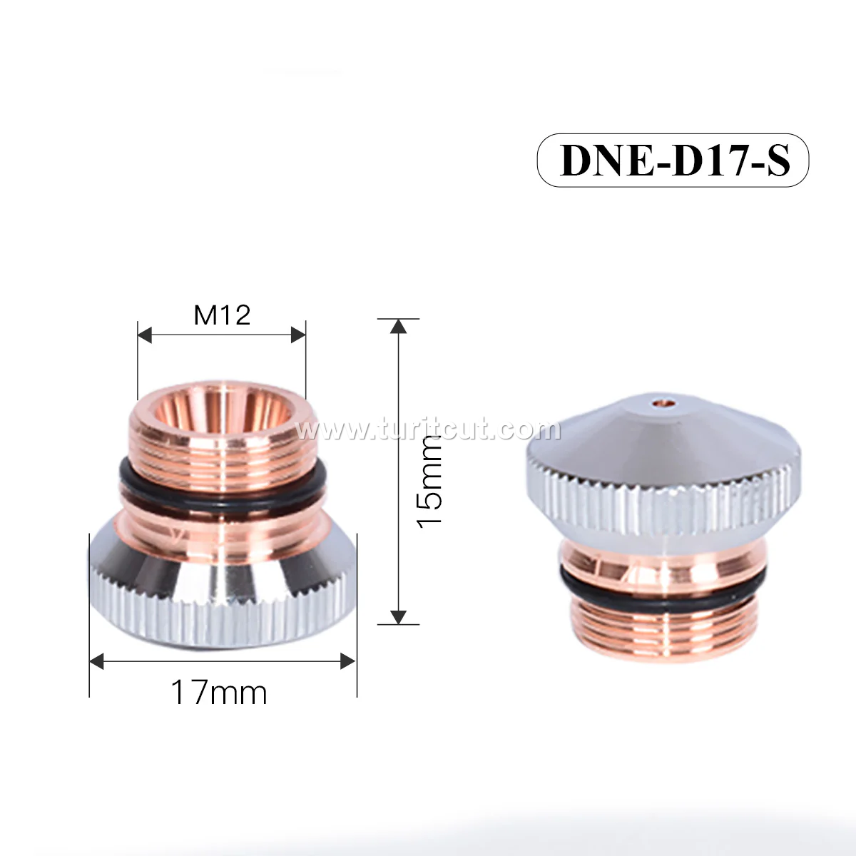 Small Laser Nozzle D15 D17 Fiber Spare Parts High Quality Copper Nozzles