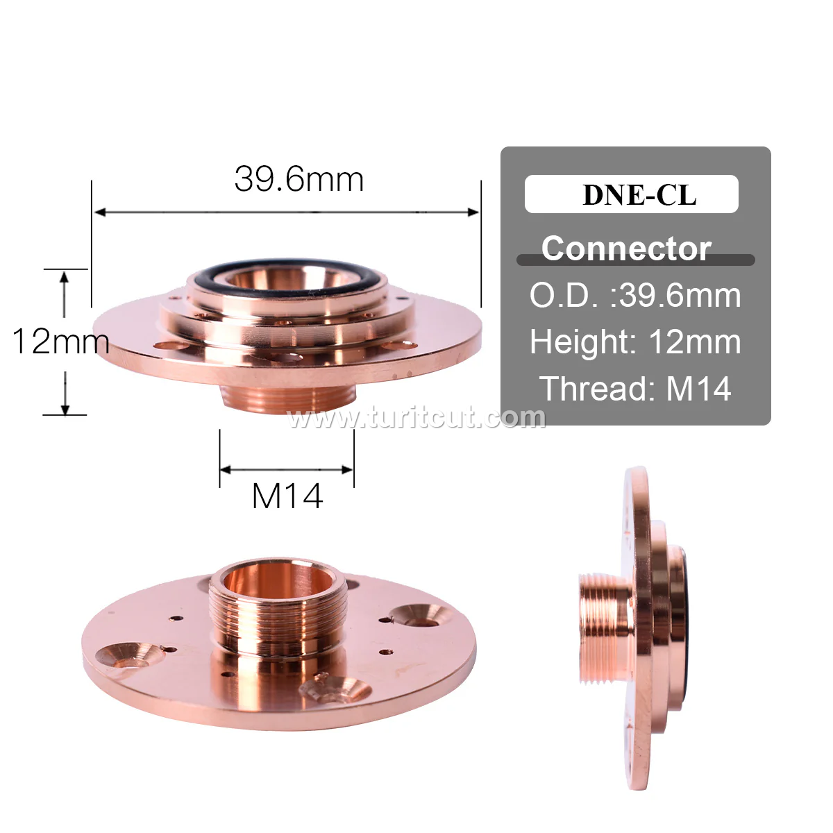 28mm M14 H22 Laser Nozzle & Connection Seat Nozzles For Laser Cutting Machine