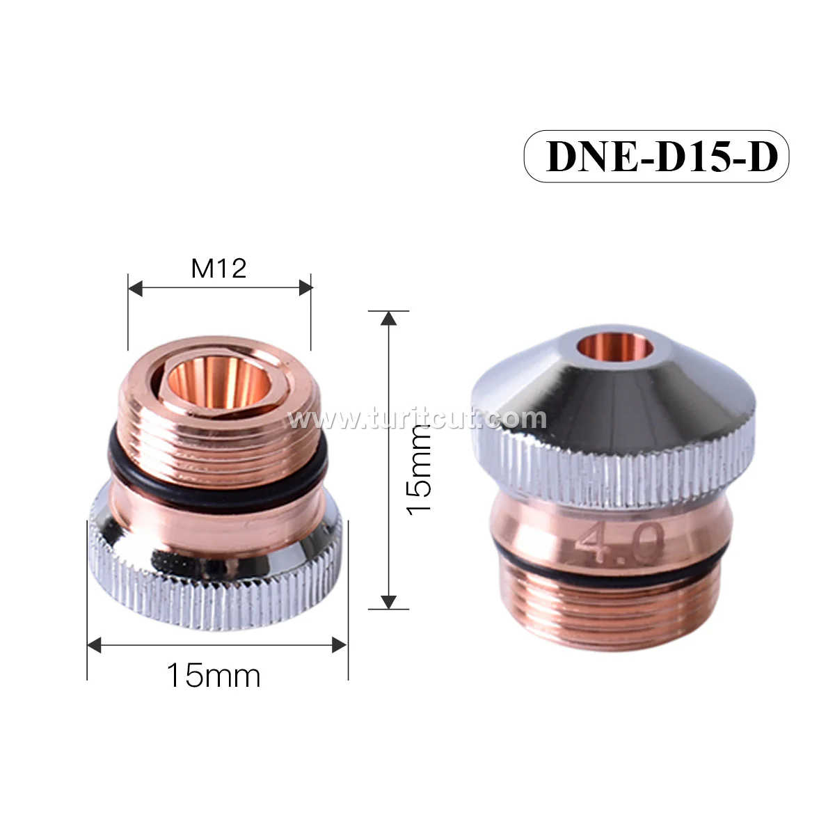 Small Laser Nozzle D15 D17 Fiber Spare Parts High Quality Copper Nozzles