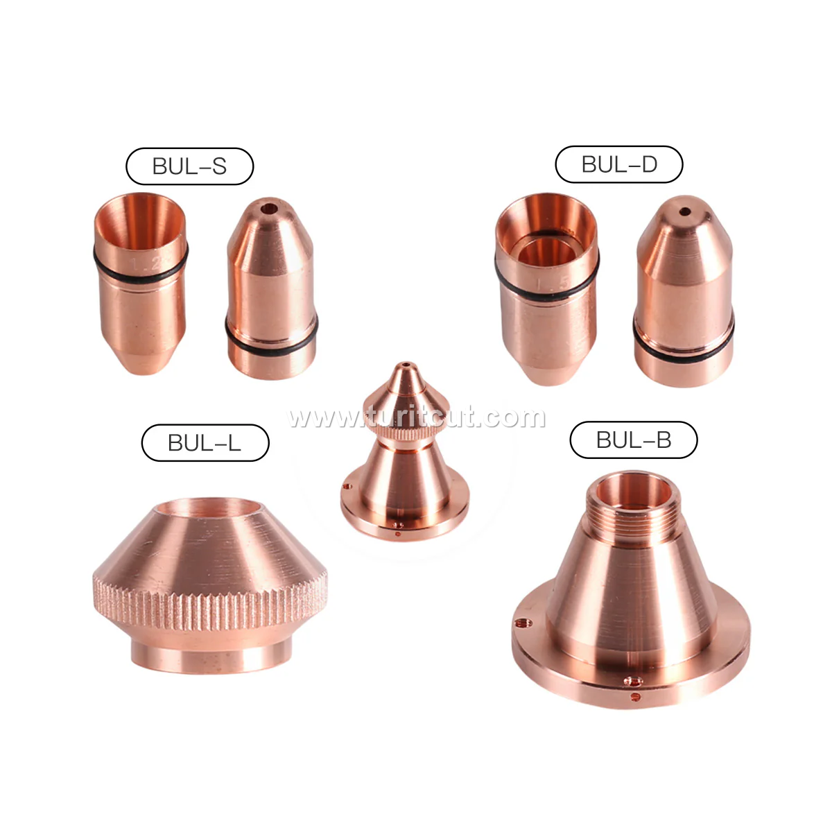 Laser Cutting Nozzles With Lid Base Bullet Jet For Fiber Laser Machine Head