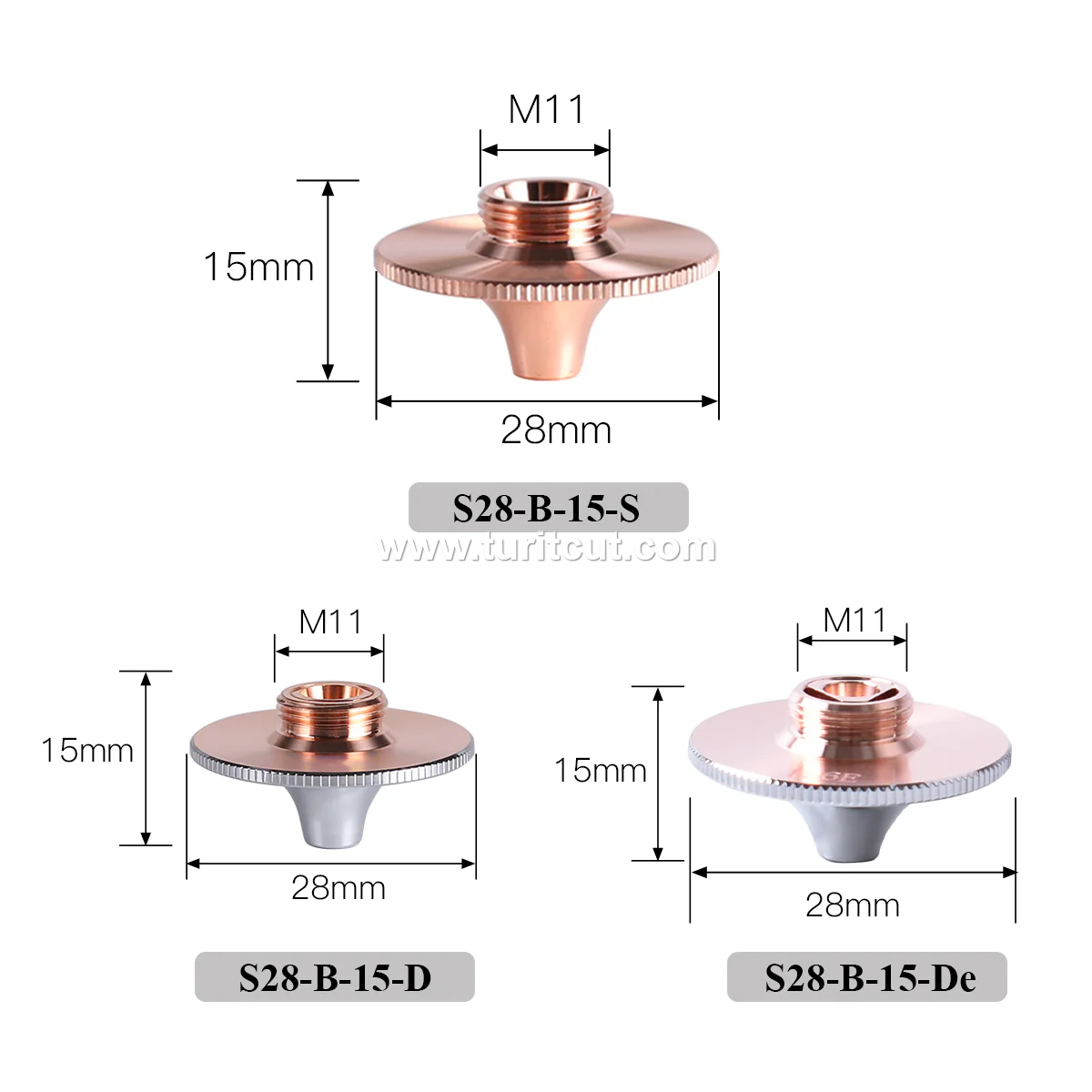 S28B Laser Cutting Nozzles For Precitec Fiber Machine Welding Parts