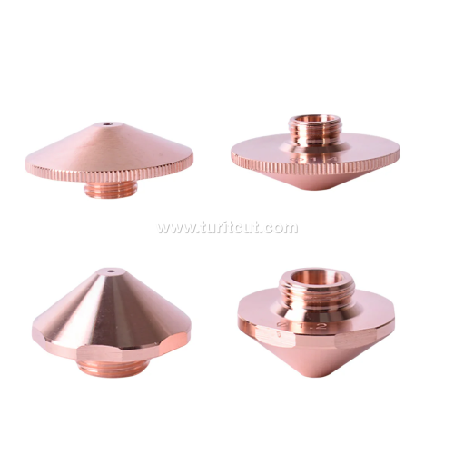 O.D.25mm Fiber Laser Nozzle EAA Single Layers Member With Steps Inside High Pressure Nozzles